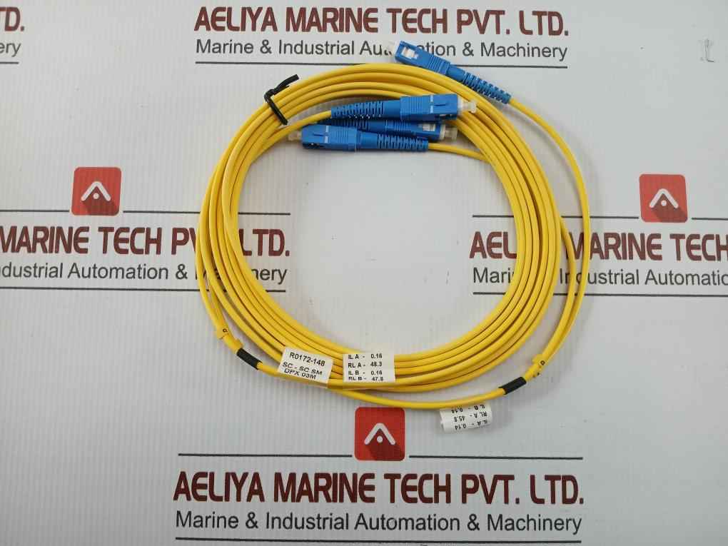 New Condition Fiber Optic Patch Cable Ftek-dx-sm-sc/Sc-pc-03M Duplex Sm Sc-sc P.C. 3M