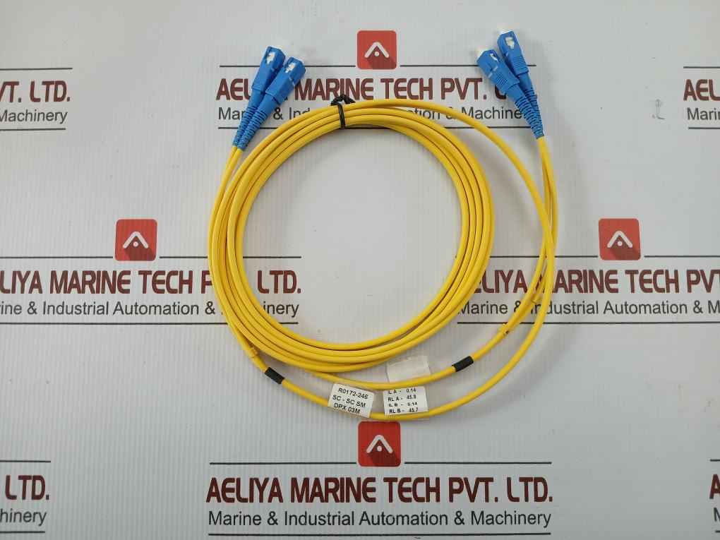 New Condition Fiber Optic Patch Cable Ftek-dx-sm-sc/Sc-pc-03M Duplex Sm Sc-sc P.C. 3M