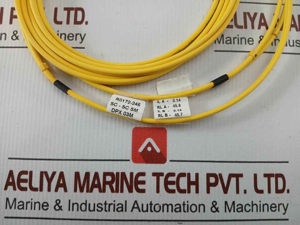 New Condition Fiber Optic Patch Cable Ftek-dx-sm-sc/Sc-pc-03M Duplex Sm Sc-sc P.C. 3M