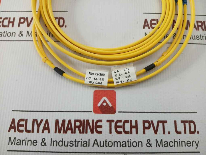 New Condition Fiber Optic Patch Cable Ftek-dx-sm-sc/Sc-pc-03M Duplex Sm Sc-sc P.C. 3M