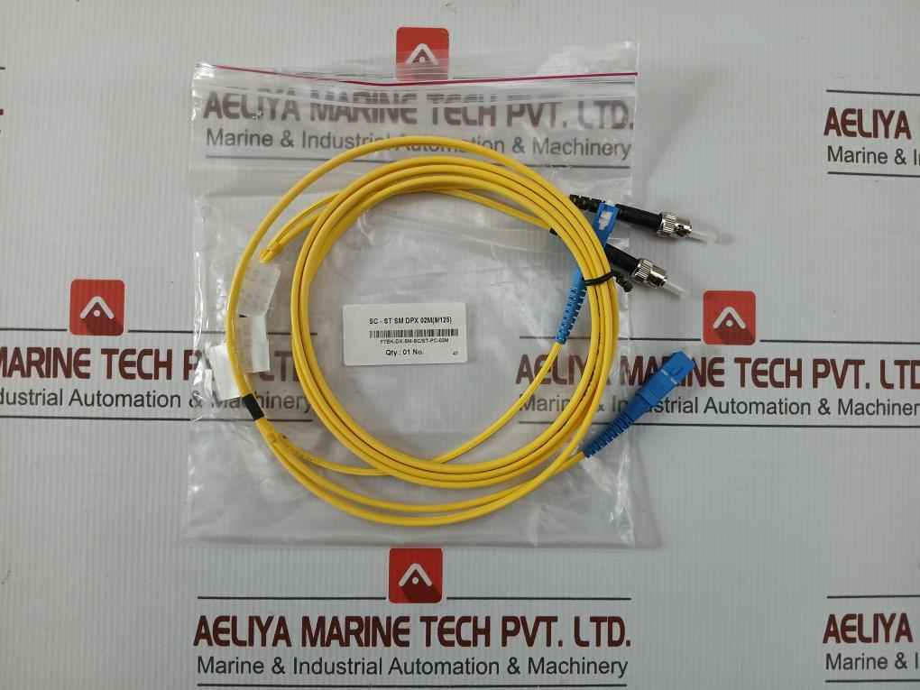 New Condition Fiber Optic Patch Cable Set Ftek-dx-sm-sc/St-pc-02M