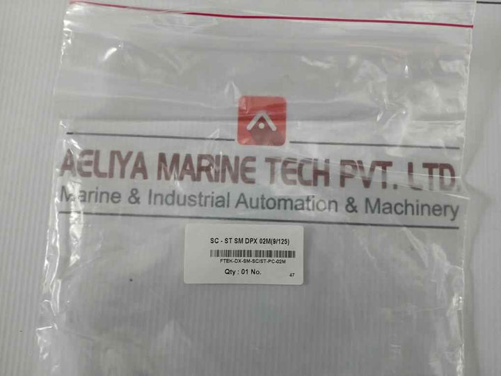 New Condition Fiber Optic Patch Cable Set Ftek-dx-sm-sc/St-pc-02M