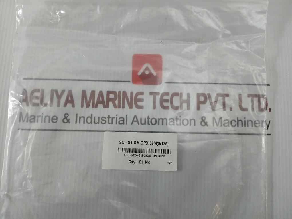 New Condition Fiber Optic Patch Cable Set Ftek-dx-sm-sc/St-pc-02M