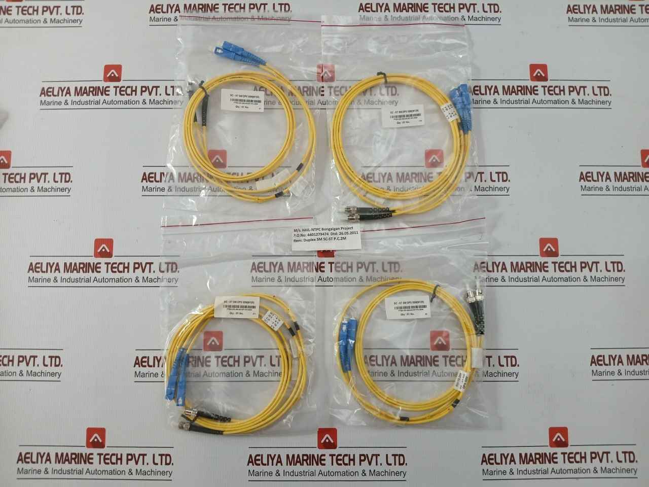 New Condition Fiber Optic Patch Cable Set Ftek-dx-sm-sc/St-pc-02M