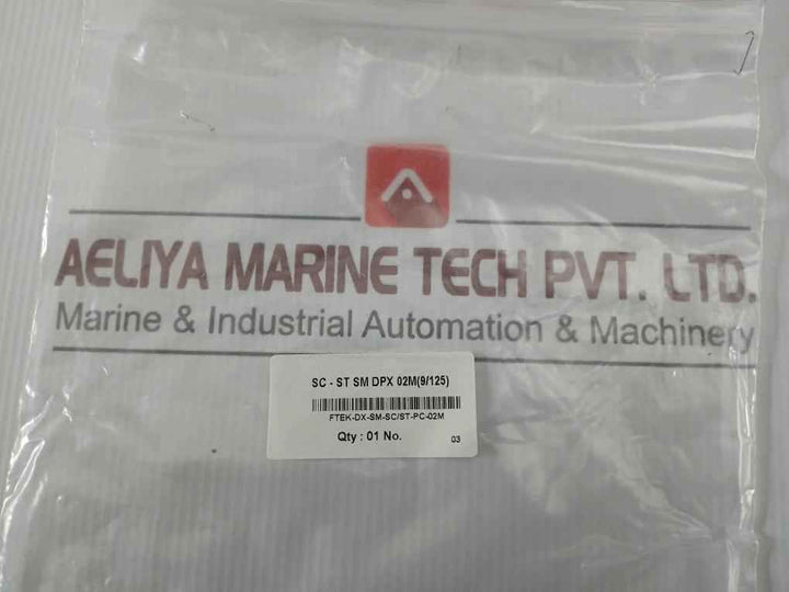 New Condition Fiber Optic Patch Cable Set Ftek-dx-sm-sc/St-pc-02M