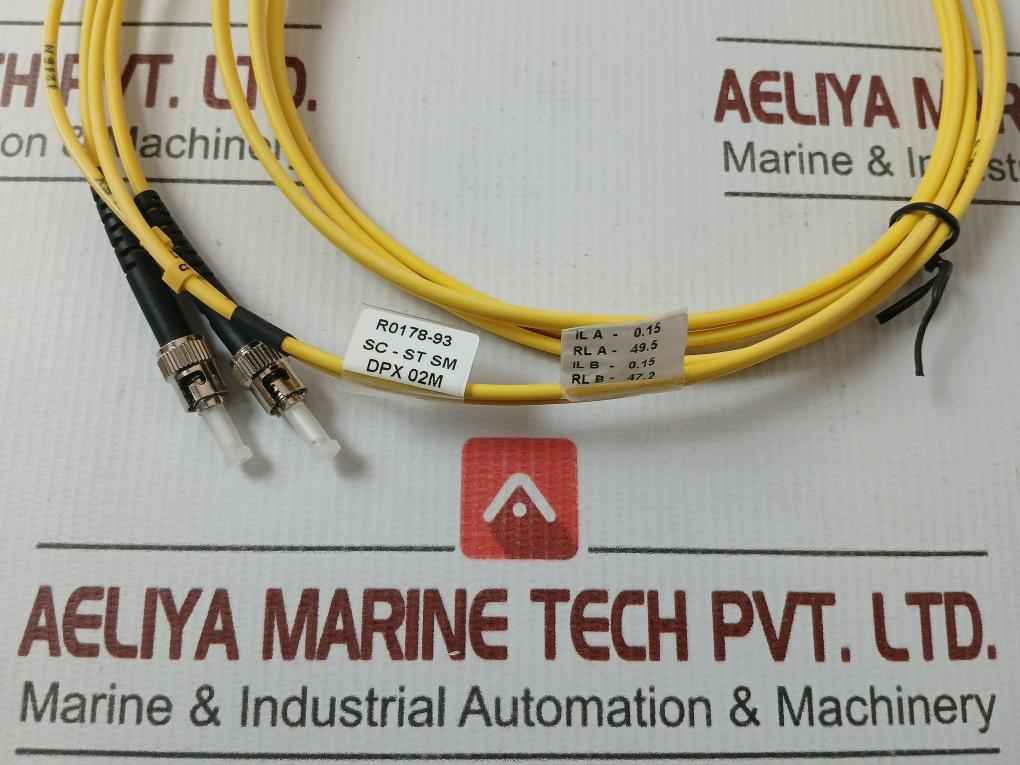 New Condition Fiber Optic Patch Cable Set Ftek-dx-sm-sc/St-pc-02M