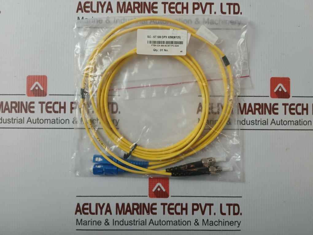 New Condition Fiber Optic Patch Cable Set Ftek-dx-sm-sc/St-pc-02M