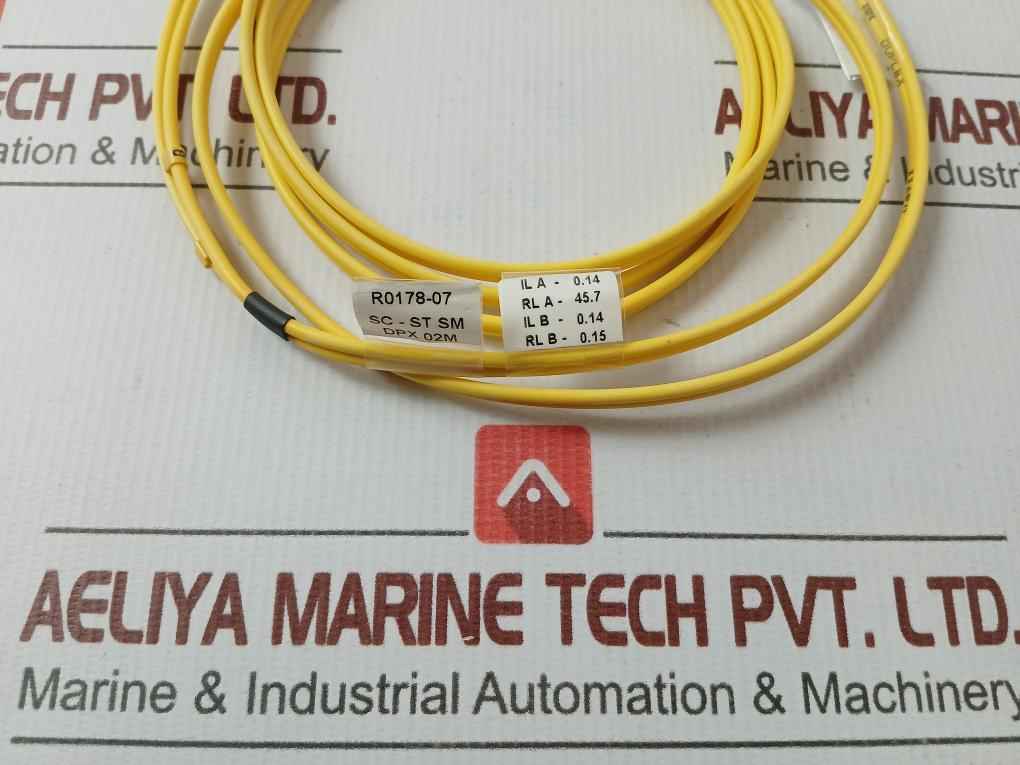 New Condition Fiber Optic Patch Cable Set Ftek-dx-sm-sc/St-pc-02M