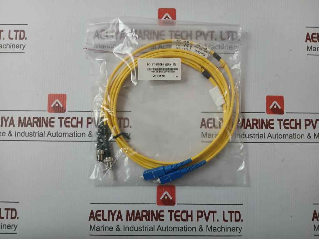 New Condition Fiber Optic Patch Cable Set Ftek-dx-sm-sc/St-pc-02M