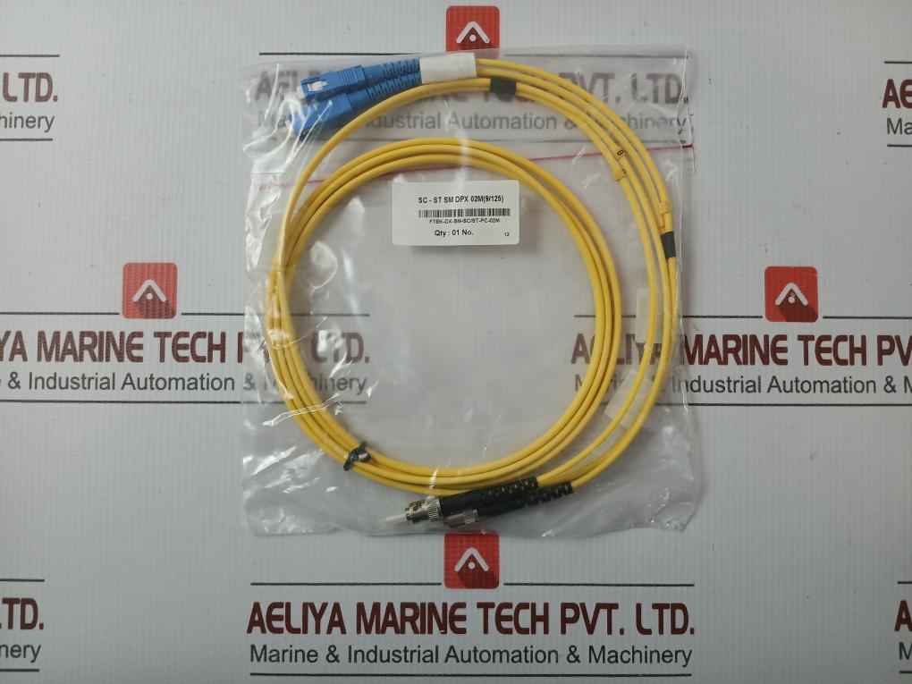New Condition Fiber Optic Patch Cable Set Ftek-dx-sm-sc/St-pc-02M