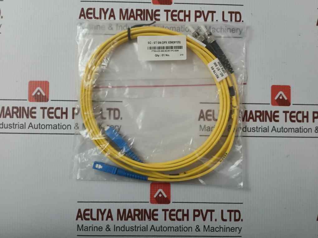 New Condition Fiber Optic Patch Cable Set Ftek-dx-sm-sc/St-pc-02M