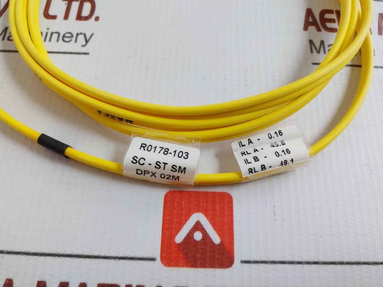 New Condition Fiber Optic Patch Cord R0178-103 Sc-st Sm Dpx 02M (9/125)