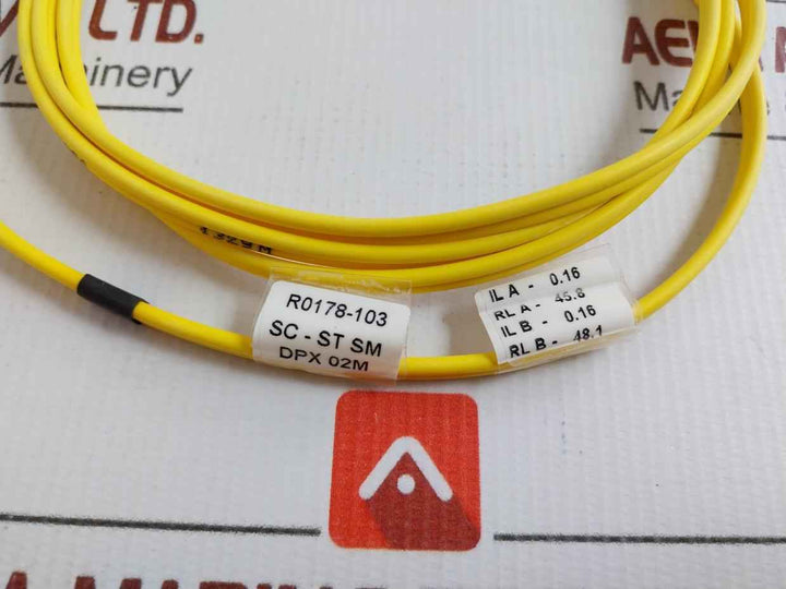 New Condition Fiber Optic Patch Cord R0178-103 Sc-st Sm Dpx 02M (9/125)