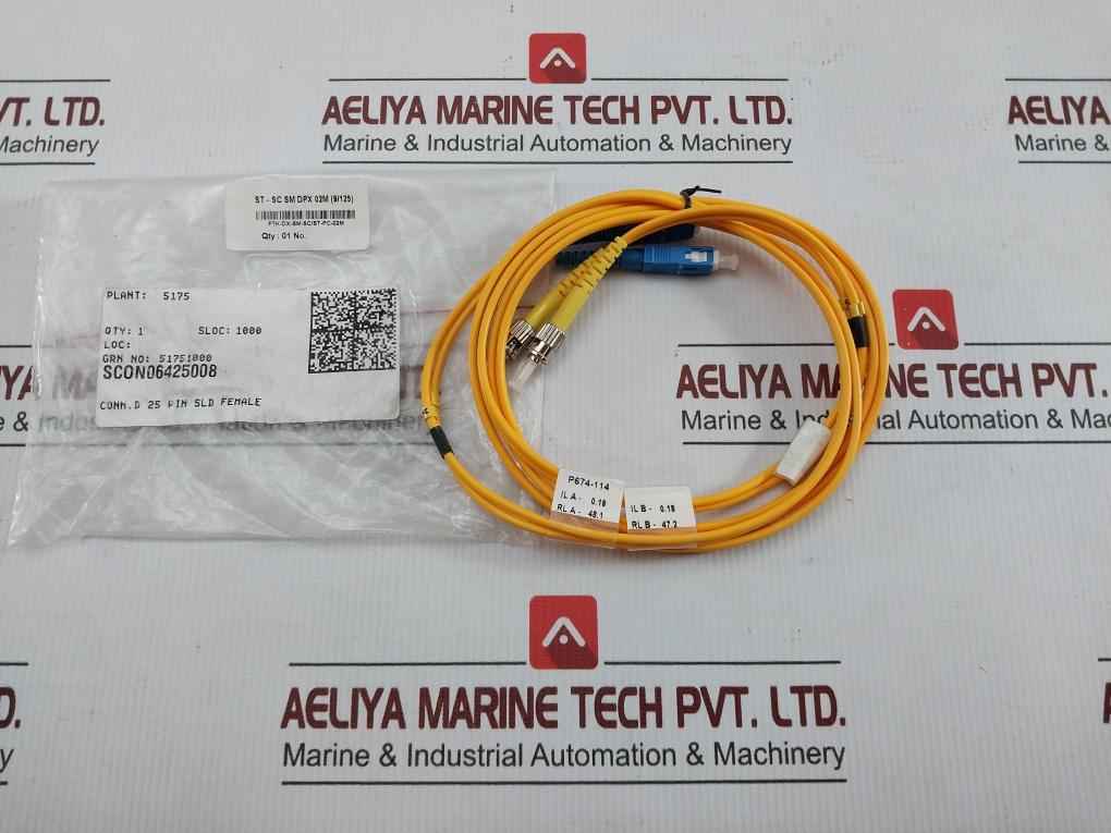 New Condition Fiber Optic Patch Cord St-sc Sm Dpx 02M (9/125)