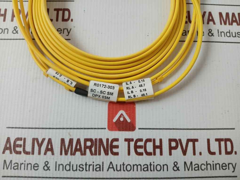 New Condition Fibre Optic Cable Set Ftek-dx-sm-sc/Sc-pc-03M Duplex Sm Sc-sc P.C. 3M