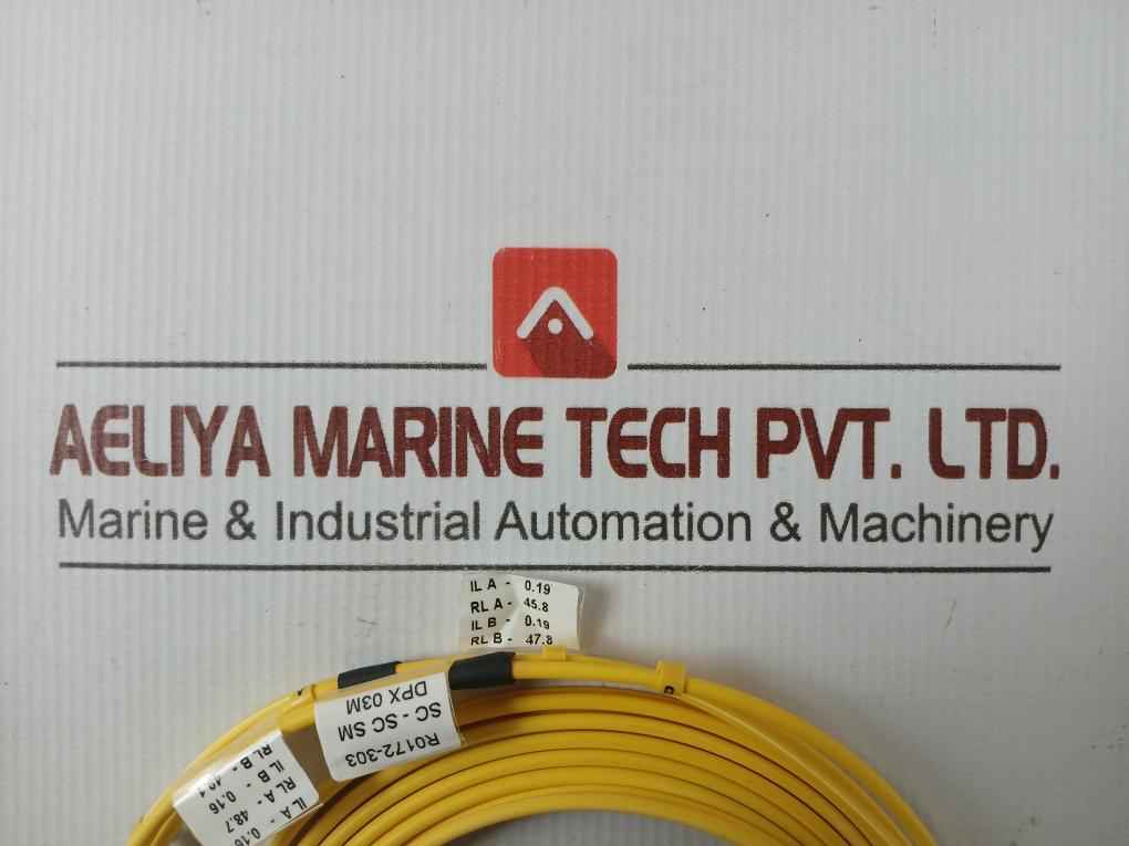New Condition Fibre Optic Cable Set Ftek-dx-sm-sc/Sc-pc-03M Duplex Sm Sc-sc P.C. 3M