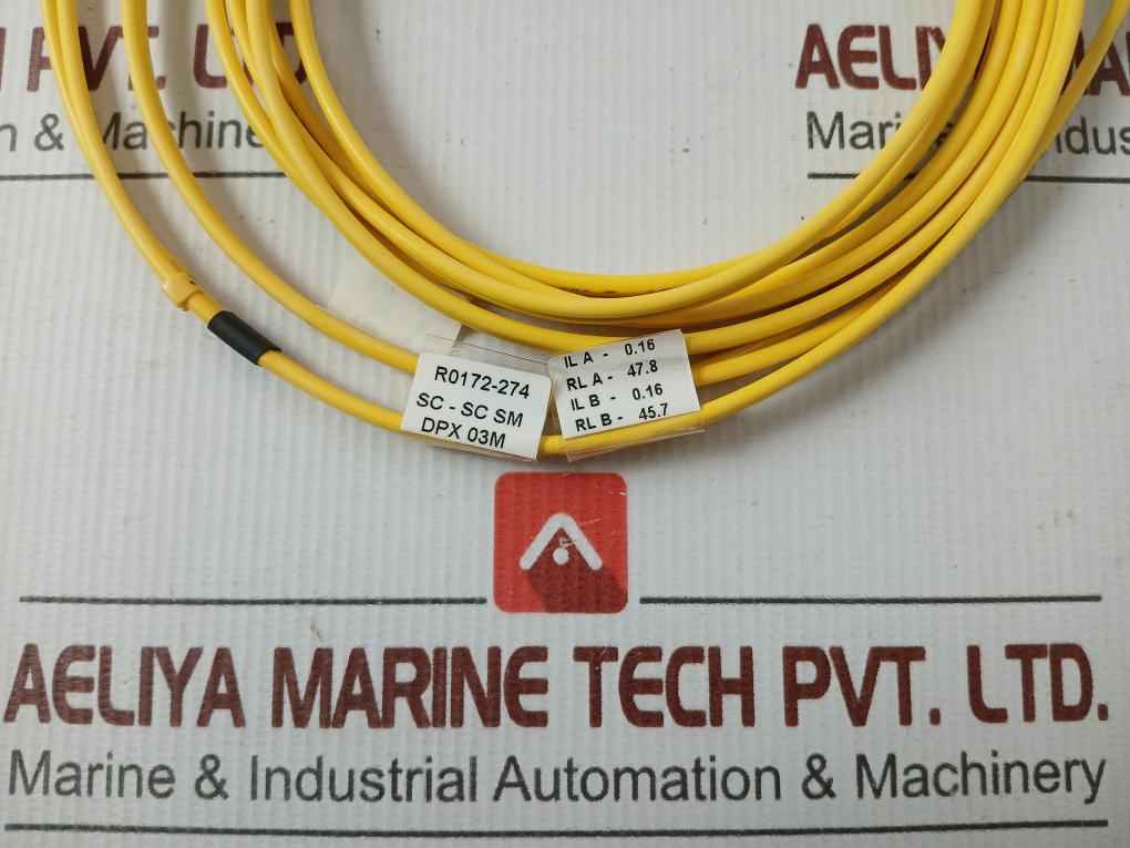 New Condition Fibre Optic Cable Set Ftek-dx-sm-sc/Sc-pc-03M Duplex Sm Sc-sc P.C. 3M