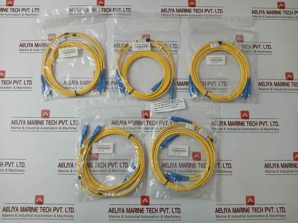 New Condition Fibre Optic Cable Set Ftek-dx-sm-sc/Sc-pc-03M Duplex Sm Sc-sc P.C. 3M