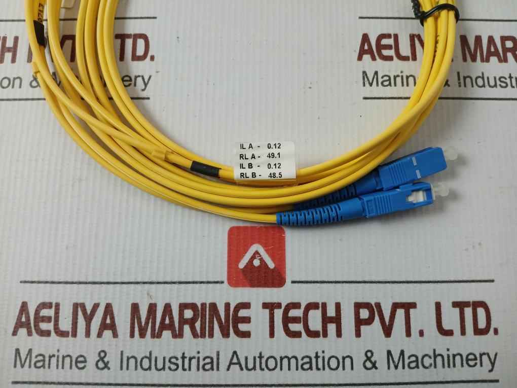 New Condition Fibre Optic Cable Set Ftek-dx-sm-sc/Sc-pc-03M Duplex Sm Sc-sc P.C. 3M