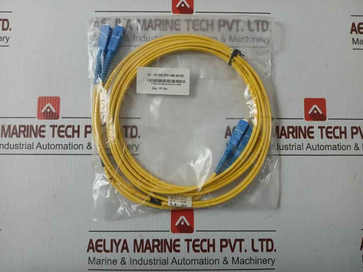 New Condition Fibre Optic Cable Set Ftek-dx-sm-sc/Sc-pc-03M Duplex Sm Sc-sc P.C. 3M