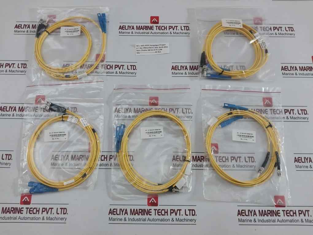 New Condition Fibre Optic Cable Set Ftek-dx-sm-sc/St-pc-02M