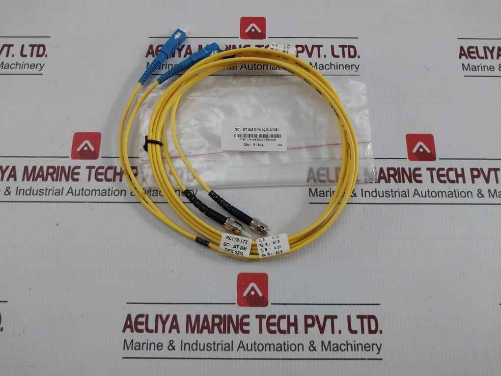 New Condition Fibre Optic Cable Set Ftek-dx-sm-sc/St-pc-02M
