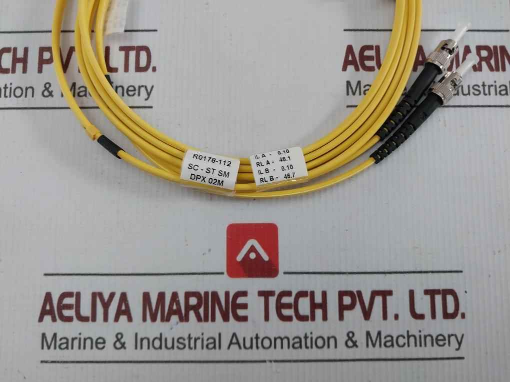 New Condition Fibre Optic Patch Cable Set Ftek-dx-sm-sc/St-pc-02M