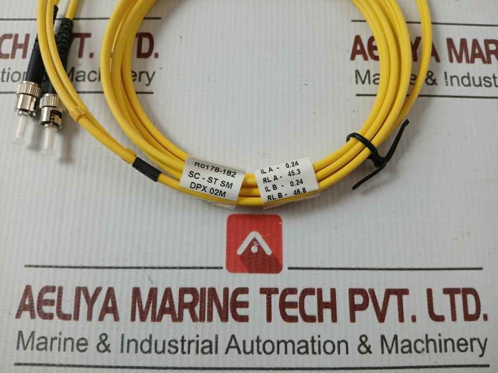 New Condition Fibre Optic Patch Cable Set Ftek-dx-sm-sc/St-pc-02M