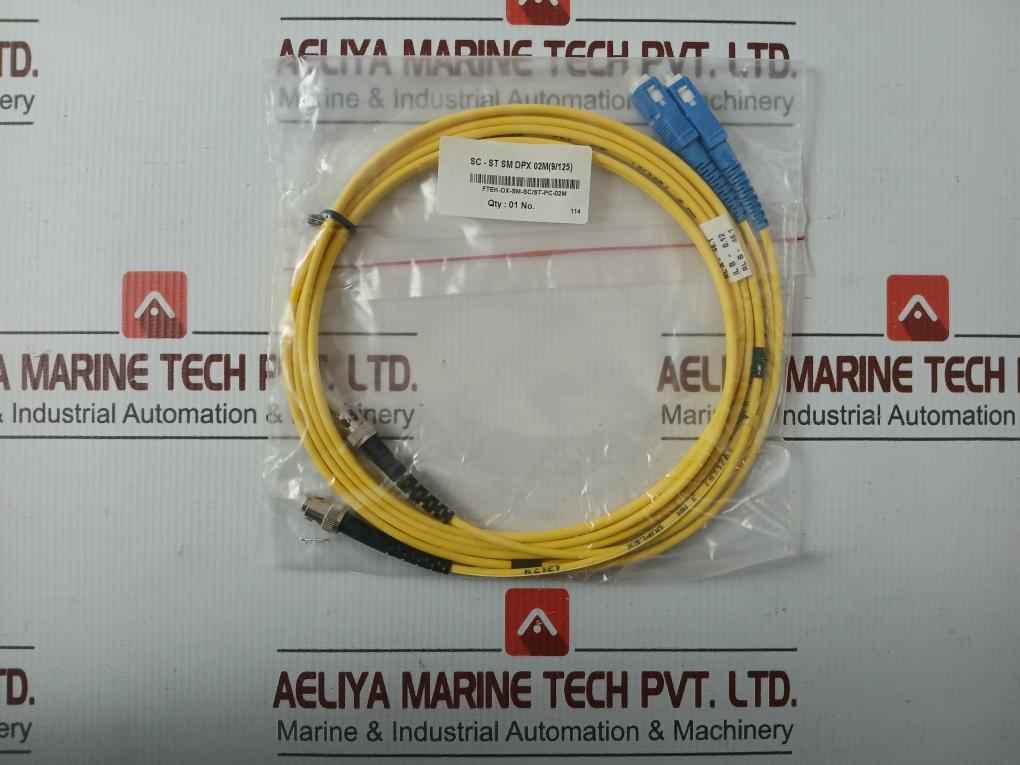 New Condition Fibre Optic Patch Cable Set Ftek-dx-sm-sc/St-pc-02M