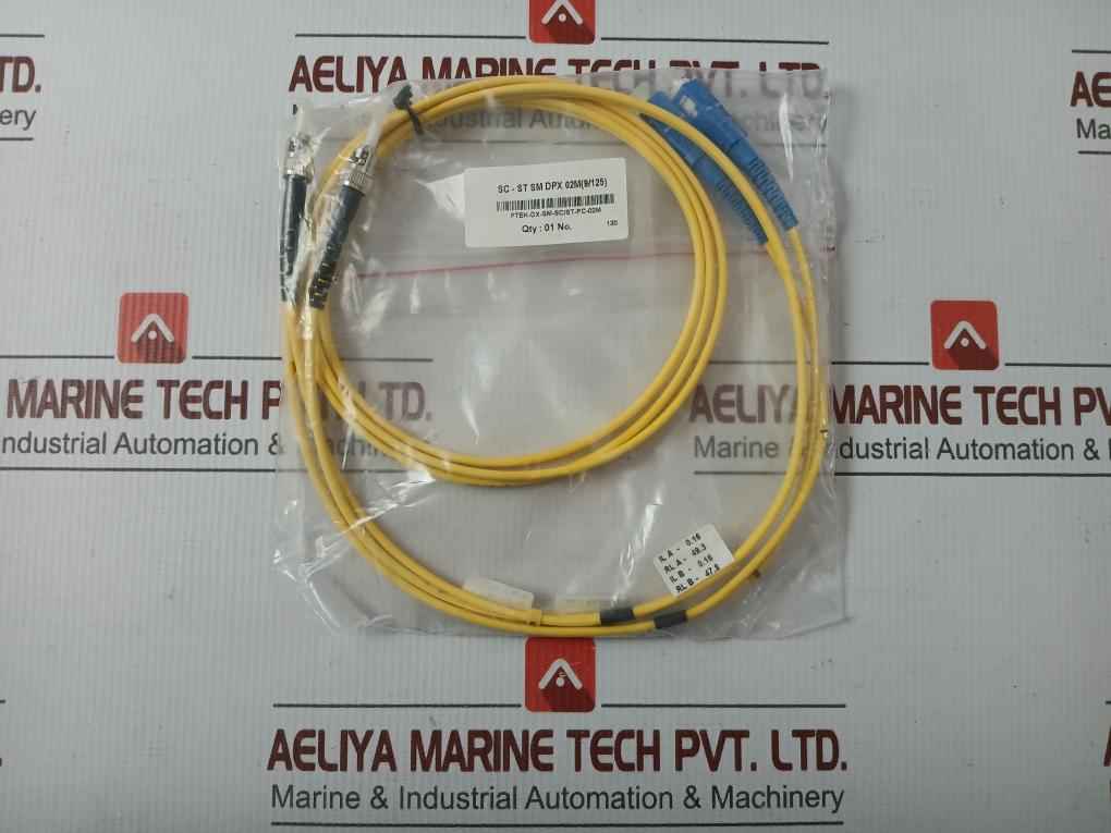 New Condition Fibre Optic Patch Cable Set Ftek-dx-sm-sc/St-pc-02M