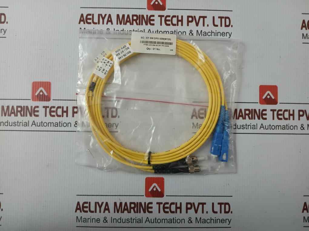 New Condition Fibre Optic Patch Cable Set Ftek-dx-sm-sc/St-pc-02M
