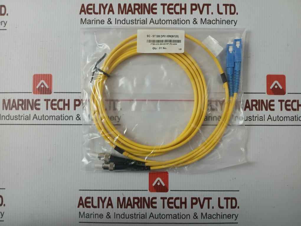 New Condition Fibre Optic Patch Cable Set Ftek-dx-sm-sc/St-pc-02M