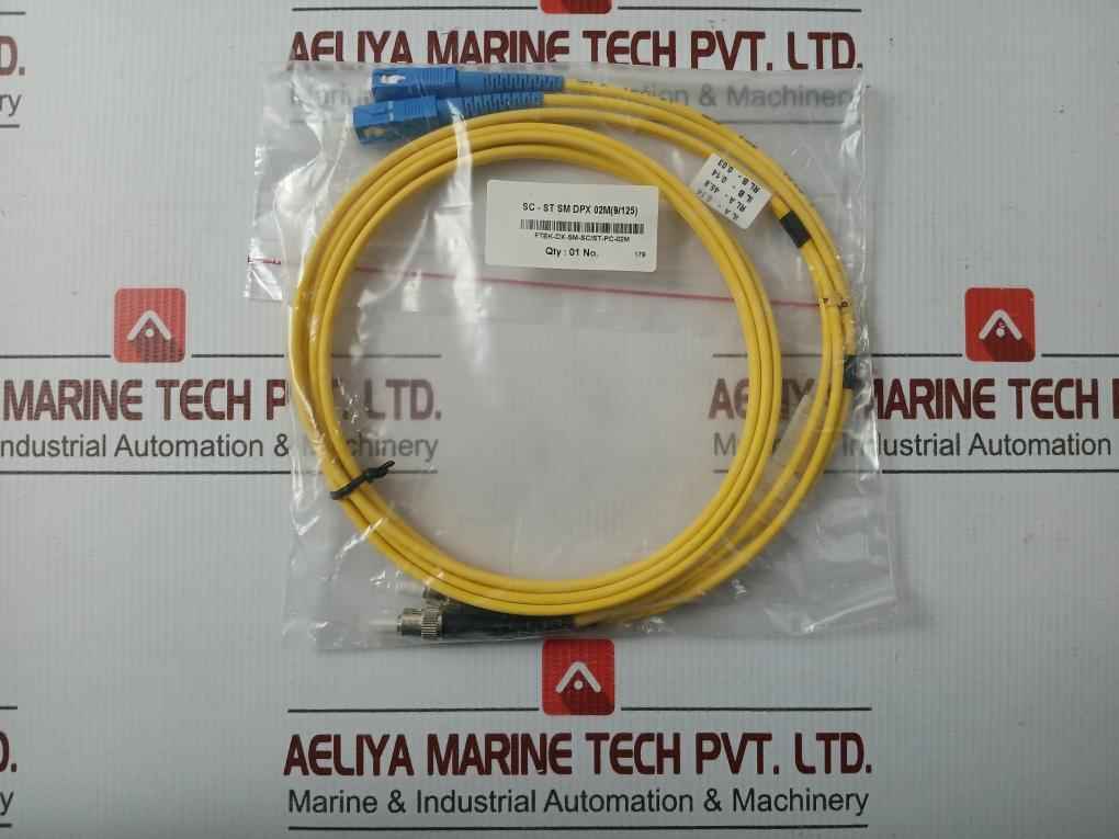 New Condition Fibre Optic Patch Cable Set Ftek-dx-sm-sc/St-pc-02M
