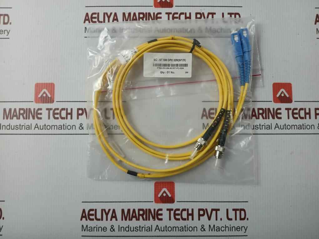 New Condition Fibre Optic Patch Cable Set Ftek-dx-sm-sc/St-pc-02M