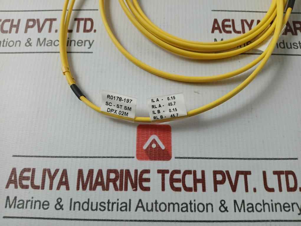 New Condition Fibre Optic Patch Cable Set Ftek-dx-sm-sc/St-pc-02M