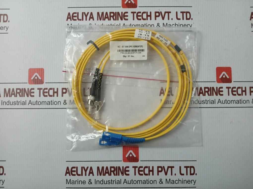 New Condition Fibre Optic Patch Cable Set Ftek-dx-sm-sc/St-pc-02M