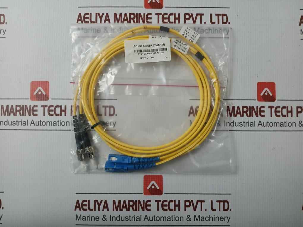 New Condition Fibre Optic Patch Cable Set Ftek-dx-sm-sc/St-pc-02M