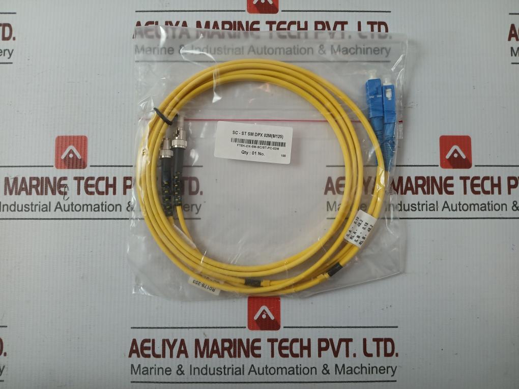 New Condition Fibre Optic Patch Cable Set Ftek-dx-sm-sc/St-pc-02M