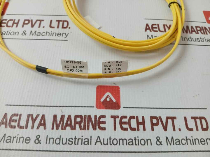 New Condition Fibre Optic Patch Cable Set Ftek-dx-sm-sc/St-pc-02M