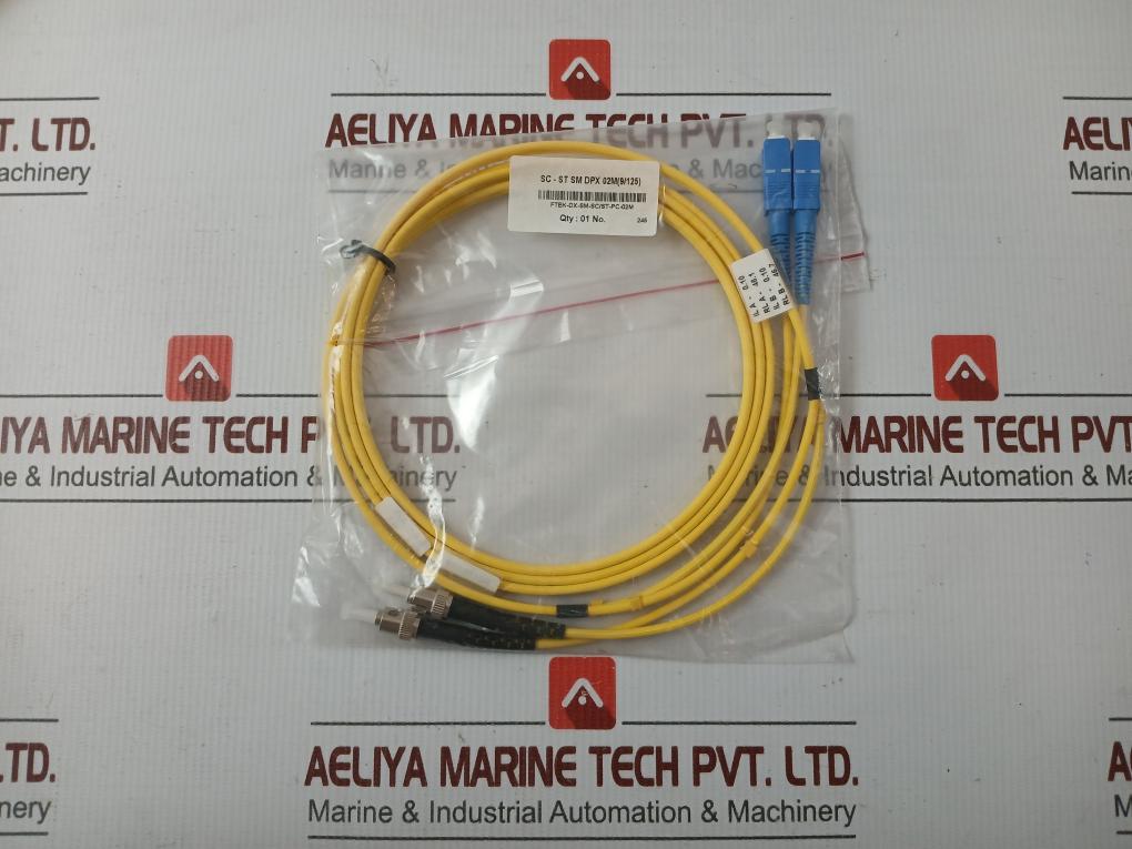 New Condition Fibre Optic Patch Cable Set Ftek-dx-sm-sc/St-pc-02M