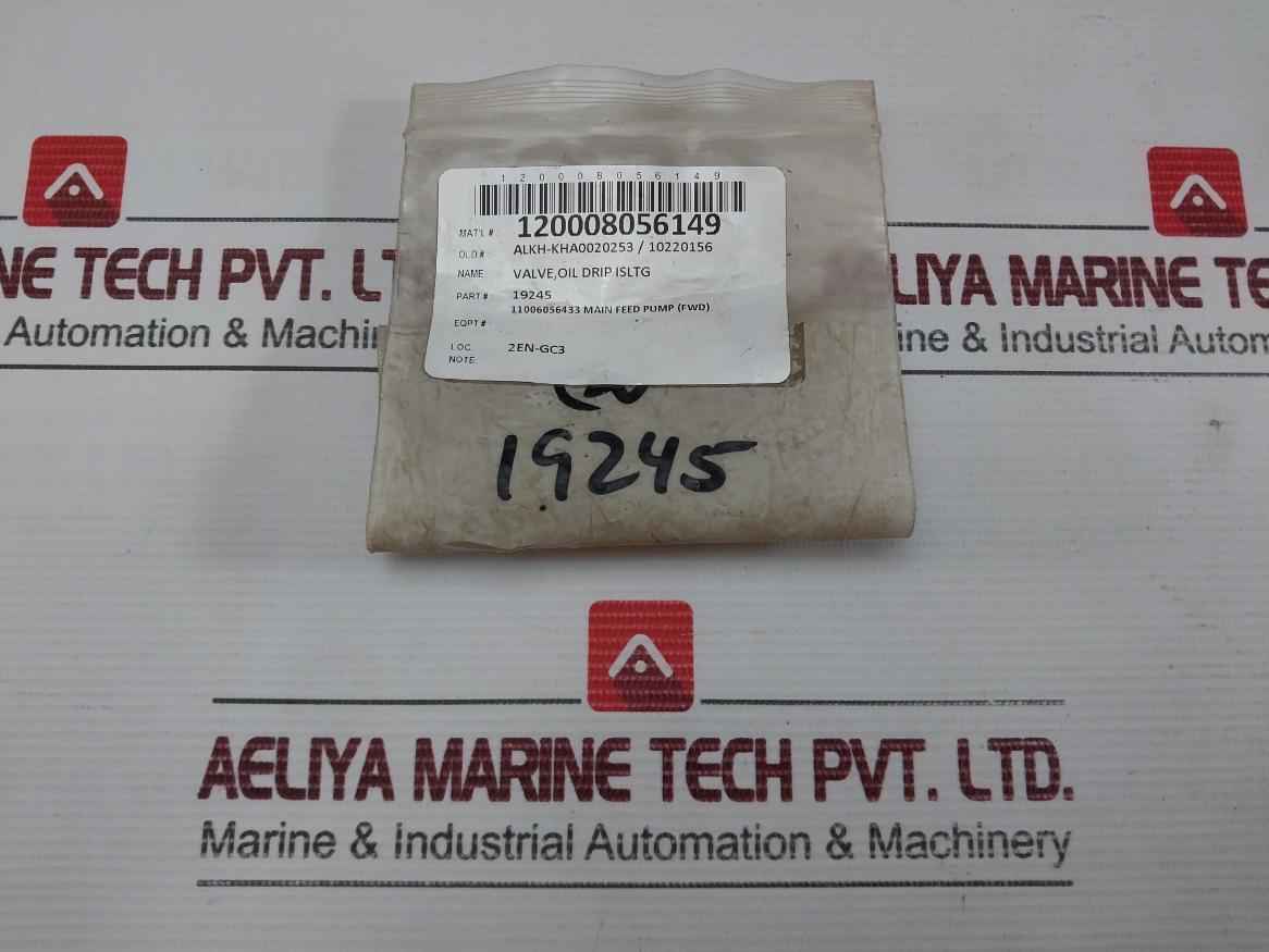 New Condition Oil Drip Isolating Valve 19245