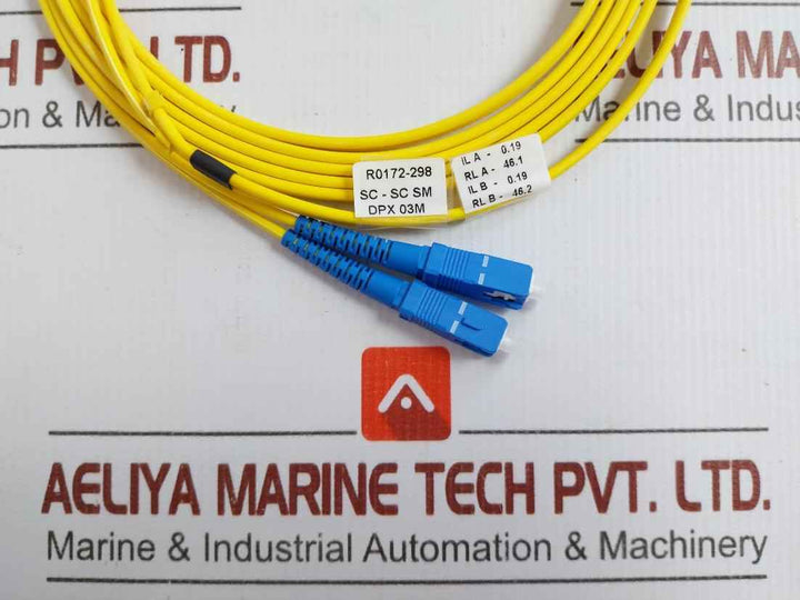 New Condition Optic Fiber Patch Cable R0172-298 Sc-sc Sm Dpx 03M (9/125)