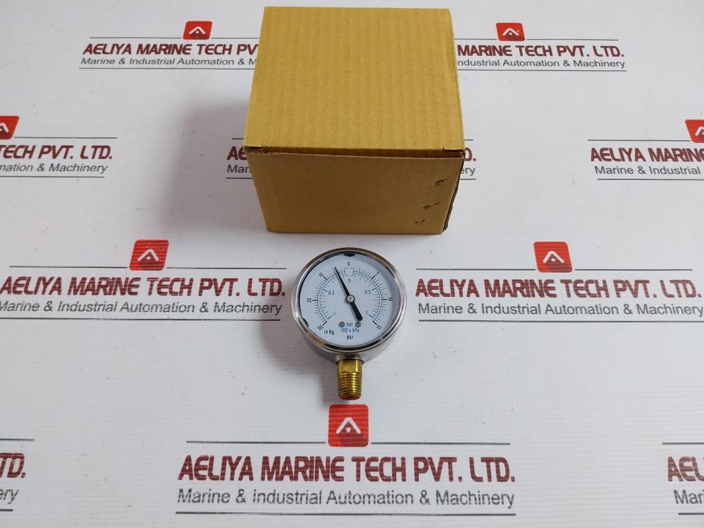 New Condition Pressure Gauge In Hg -30 To 15 Psi