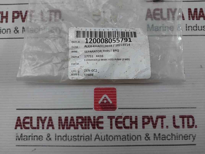 New Condition Thrust Bearing Separator For Main Feed Pump 17731 X436