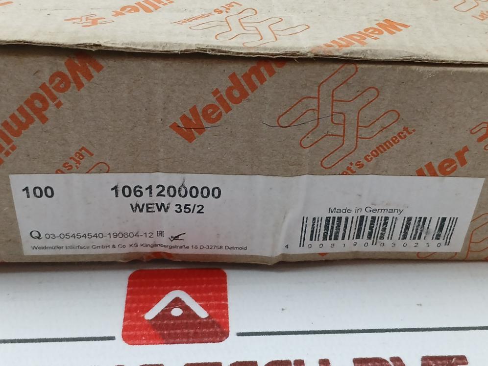 New End Bracket Weidmuller Wew 35/2 (1 Box = 100 Pcs)