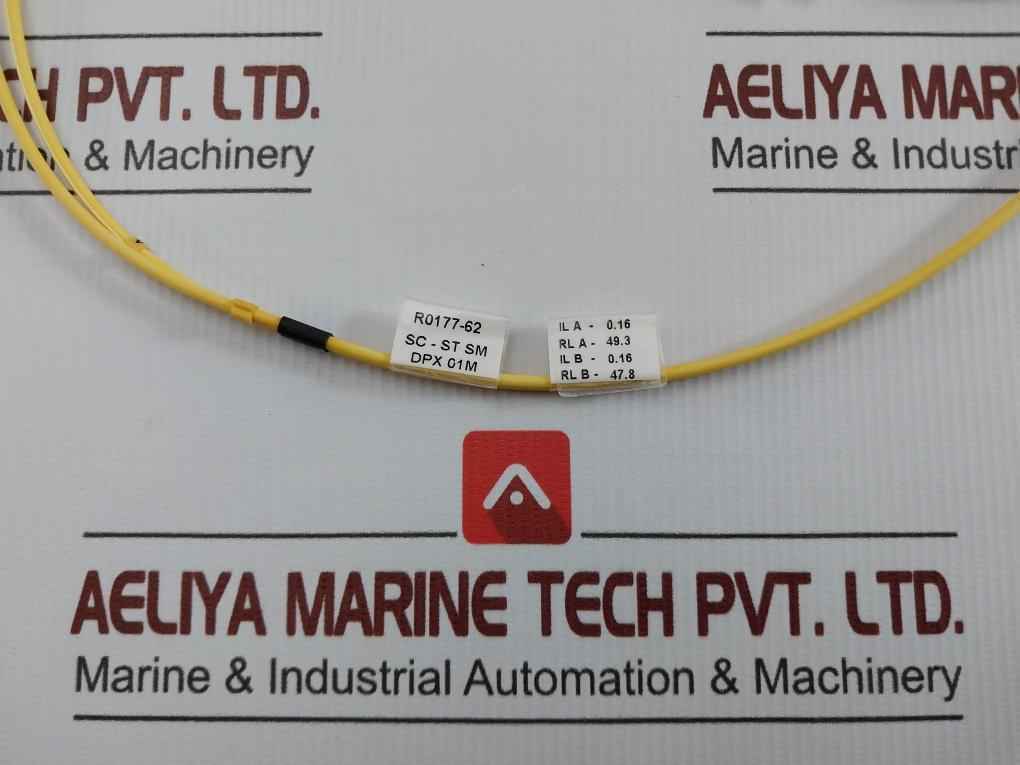 New Fiber Optic Cable R0177-62 Sc-st Sm Dpx 01M (9/125)