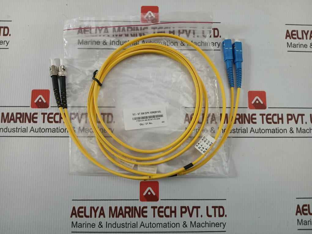 New Fiber Optic Cable Set Sc-st Sm Dpx 02M(9/125)