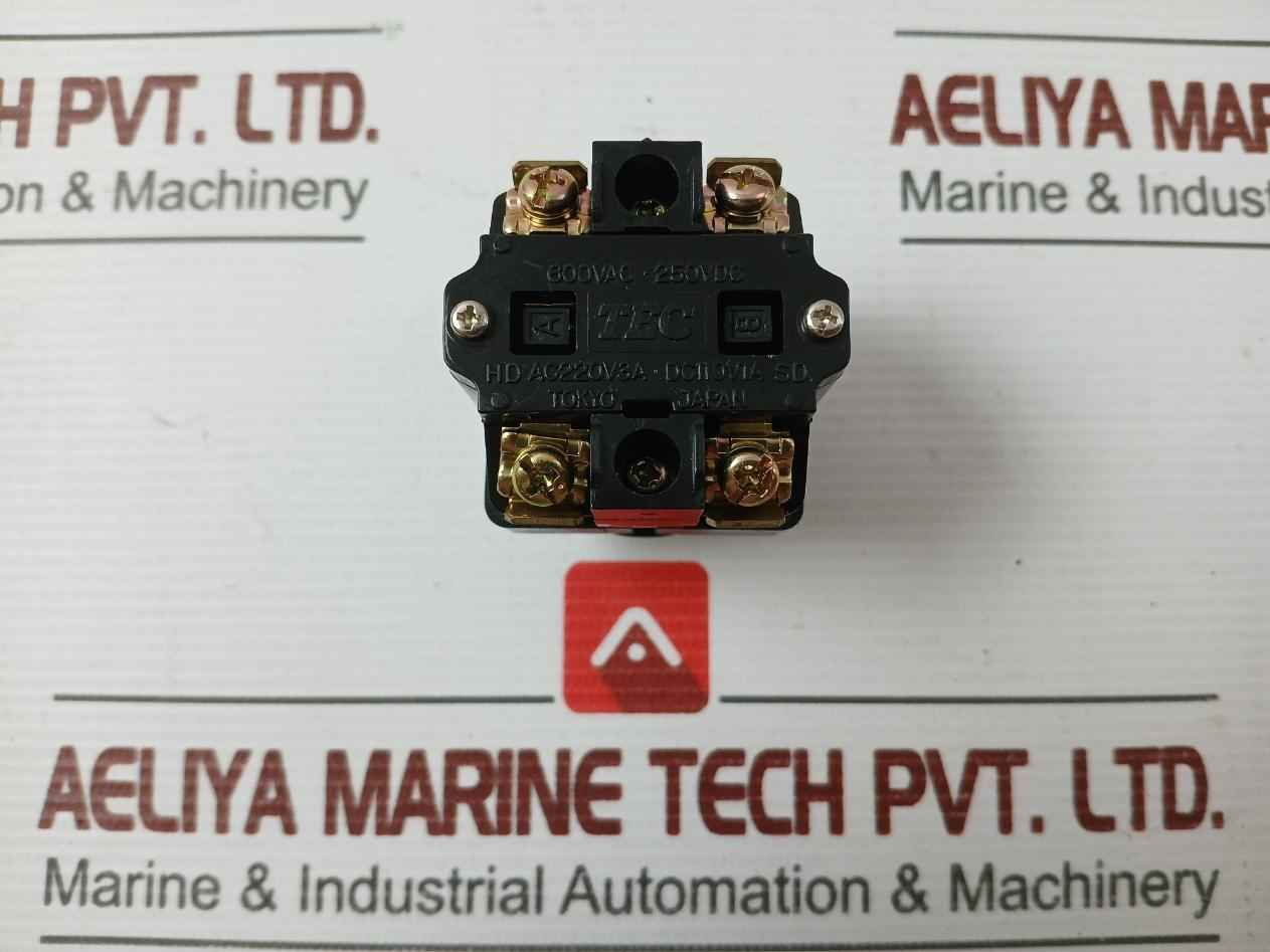 New Push Button Switch 41-14393 Brand Tec 220Vac 3A