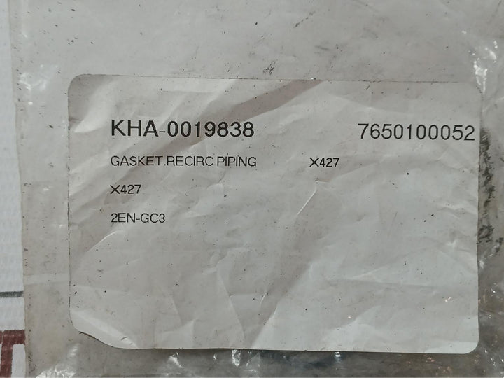 New Recirculation Piping Gasket 7650100052