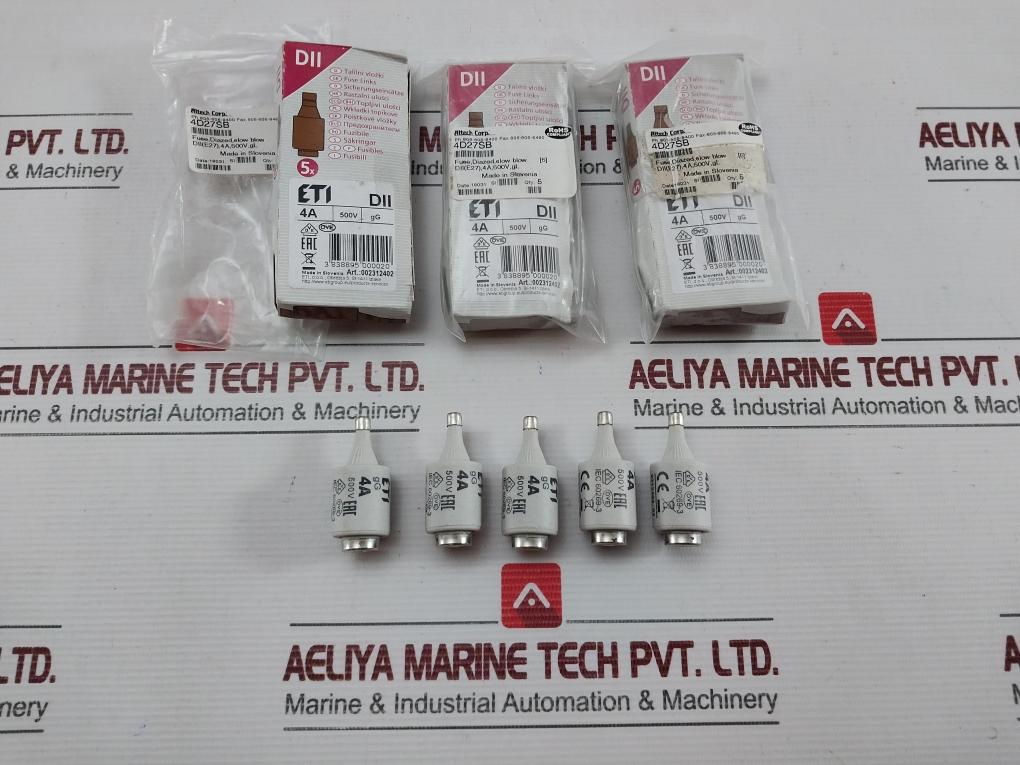 Slow Blow Diazed Fuse Link 4A 500V 4D27Sb Altech (1 Box = 5 Pcs)